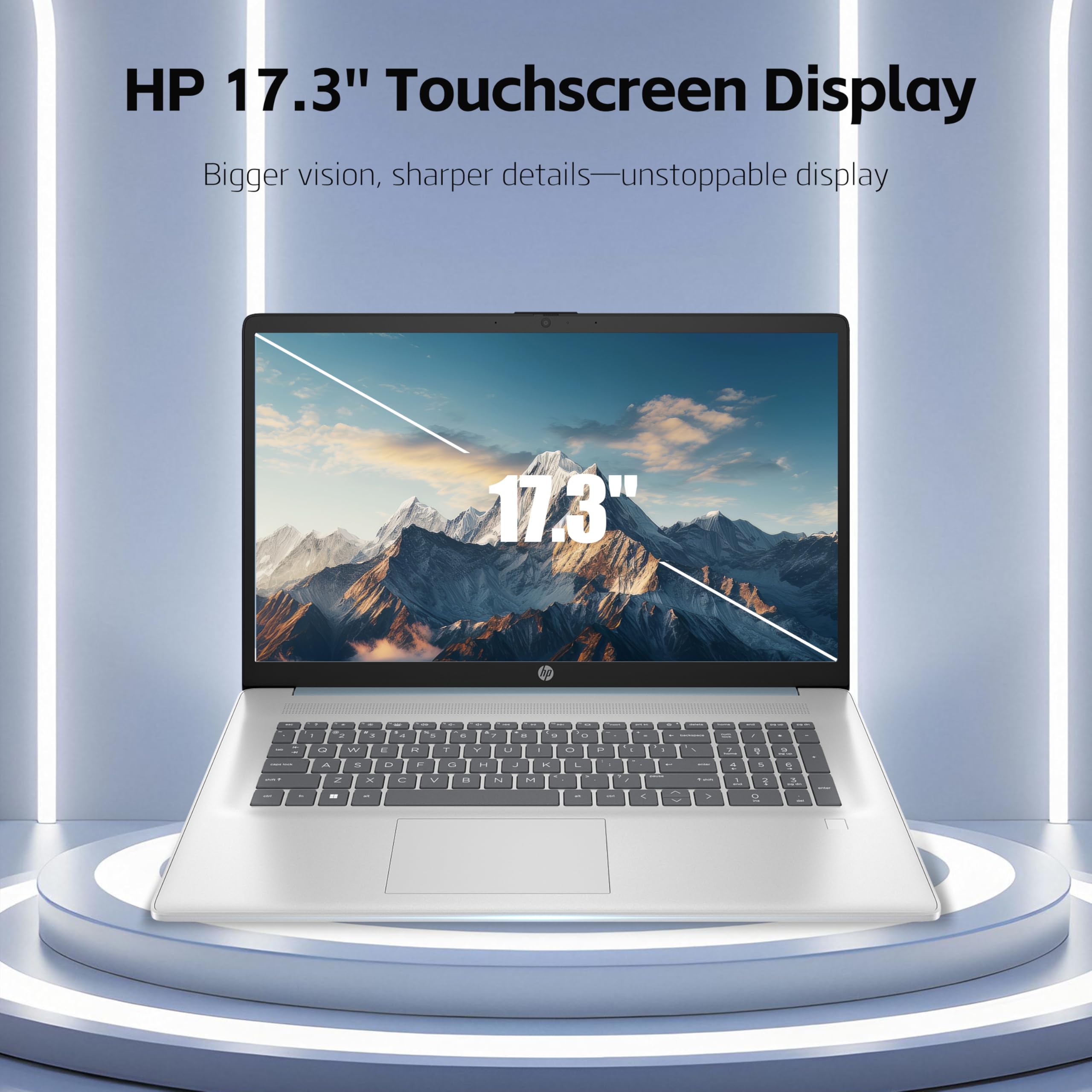 Amazon.com: HP 17 Laptop, 17.3'' Touchscreen Display, Intel Quad