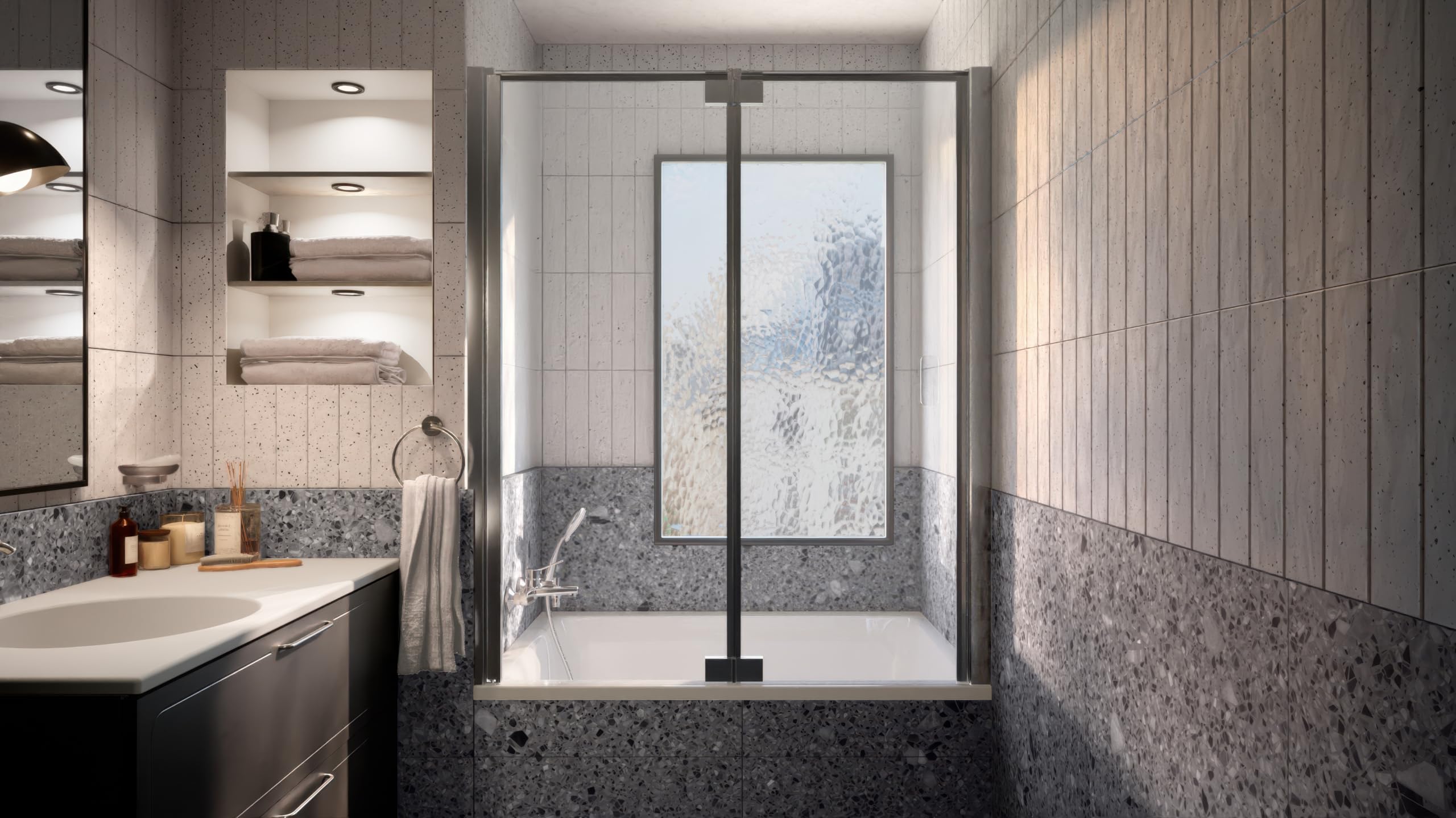 Jacob Delafon - Baignoire Bain-Douche CAPSULE, Vidage et Pieds - 120 x 80 cm - Gain de Place - Matériaux recyclés - Réparable - Surface Antibactérienne - Fabrication Française - Blanc - E6D223-00