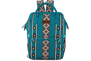 x Wrangler Aztec Baby Bag Backpack for Women Casual Daypack Travel Bags...