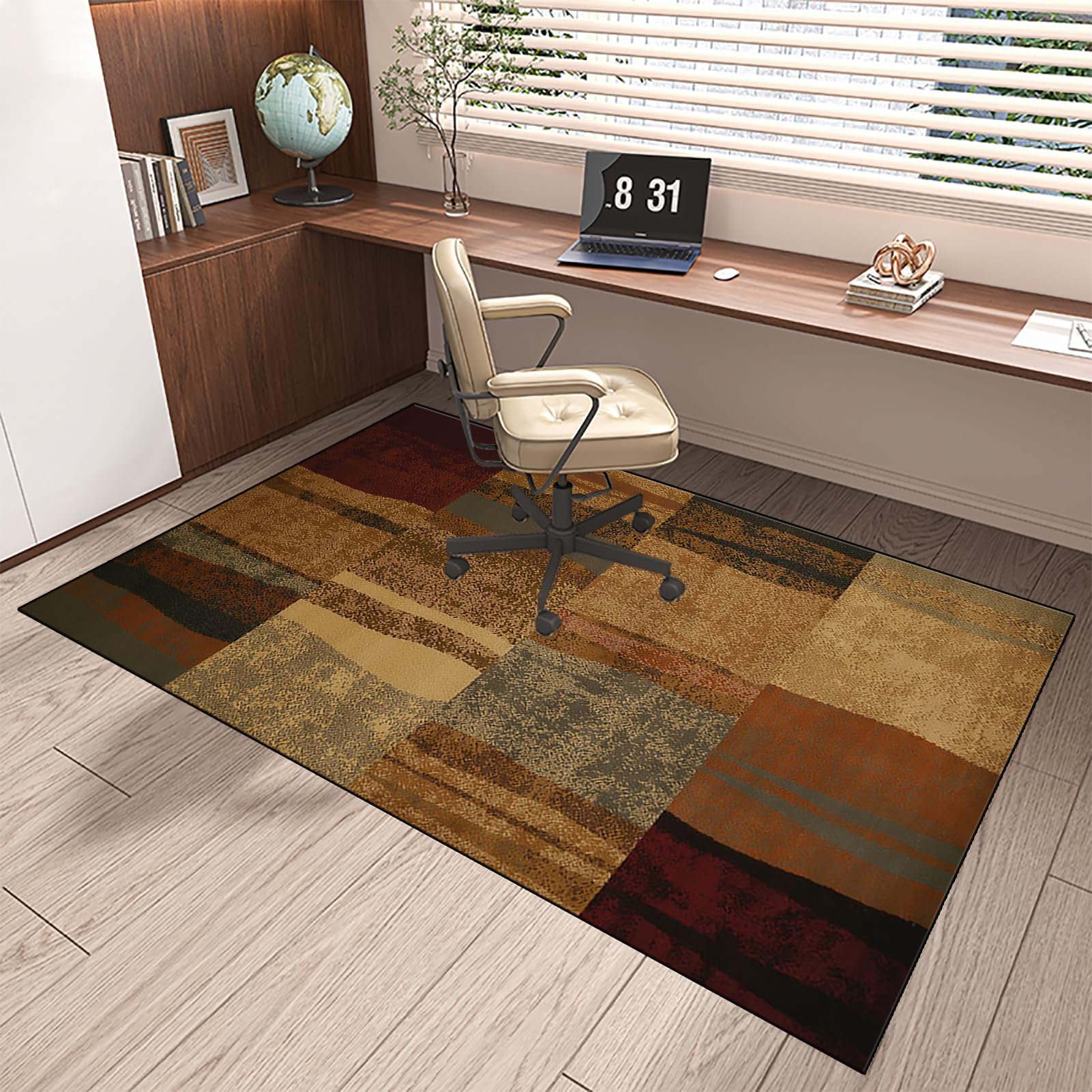 MXOUAJ Office Chair Mat for Carpet Floors Non-slip Gaming Chair Mat for Carpet & Wooden Floors Carpet Protector Chair Mat Easy to Clean Floor Protection Mat for Hard Floors 180 x 230 cm