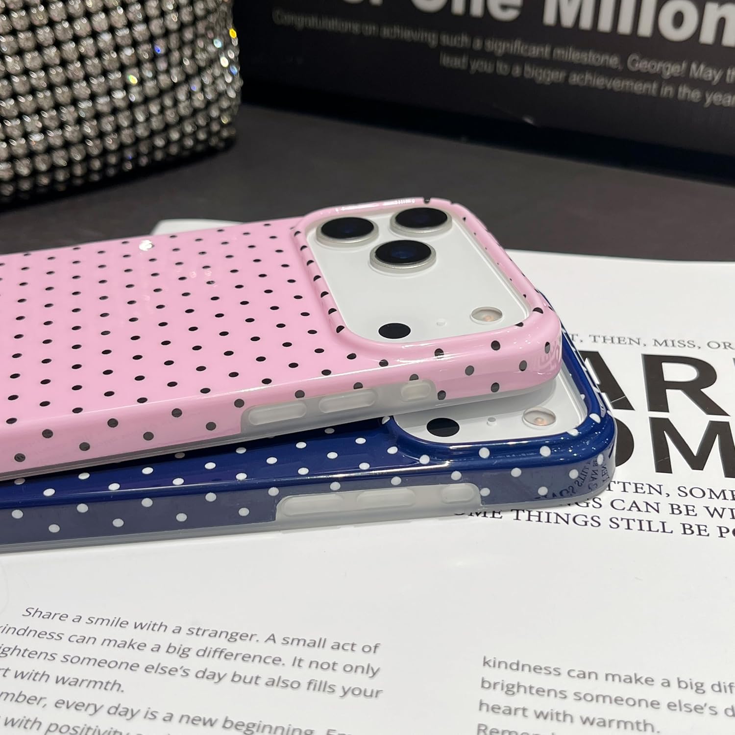 Jmltech for iPhone 17 Pro Max Case Women Girly Aesthetic Trendy Polka Dot Phone Cases Simple Design Retro Slim Drop Protection Protective Cover for iPhone 17 Pro Max Burgundy Red - Image 8