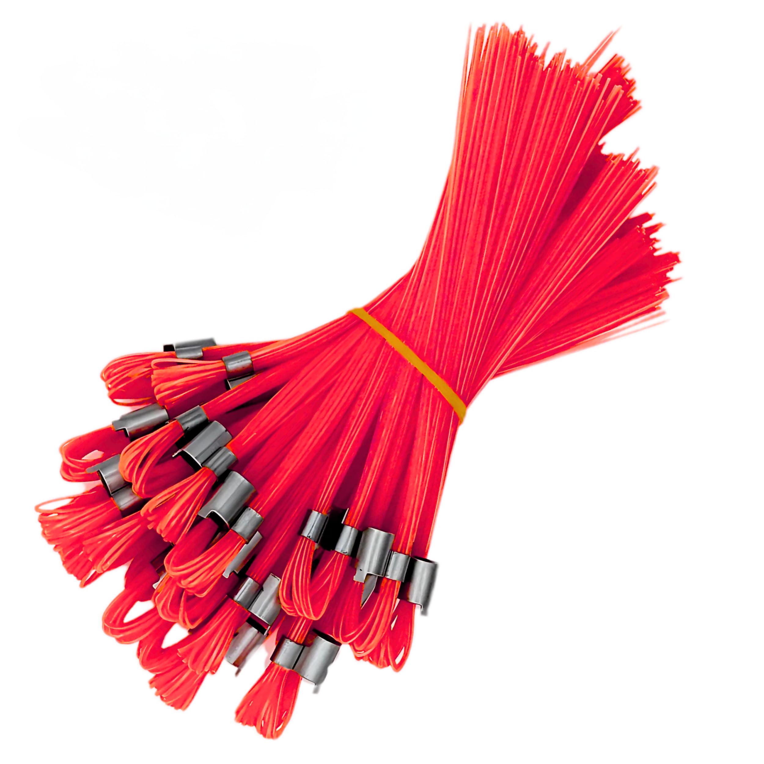 ACE Supply Red Marking Whiskers - 25 Pack - Durable Marking Whisker Set - Use Survey Whiskers As Survey Stakes, Construction Markers, Or Trail Markers