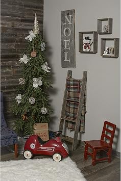 Rockin' Wood Real Wood Peel & Stick 2 & 4 Foot Length Rustic Reclaimed Naturally Weathered Barn Wood Accent Paneling Planks for Walls, 23 Square Feet