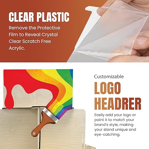 Miniatura 2 de Versátil soporte giratorio de 4 lados para dulces, aperitivos, mermeladas, productos y más, ideal para espectáculos de manualidades, mercados de