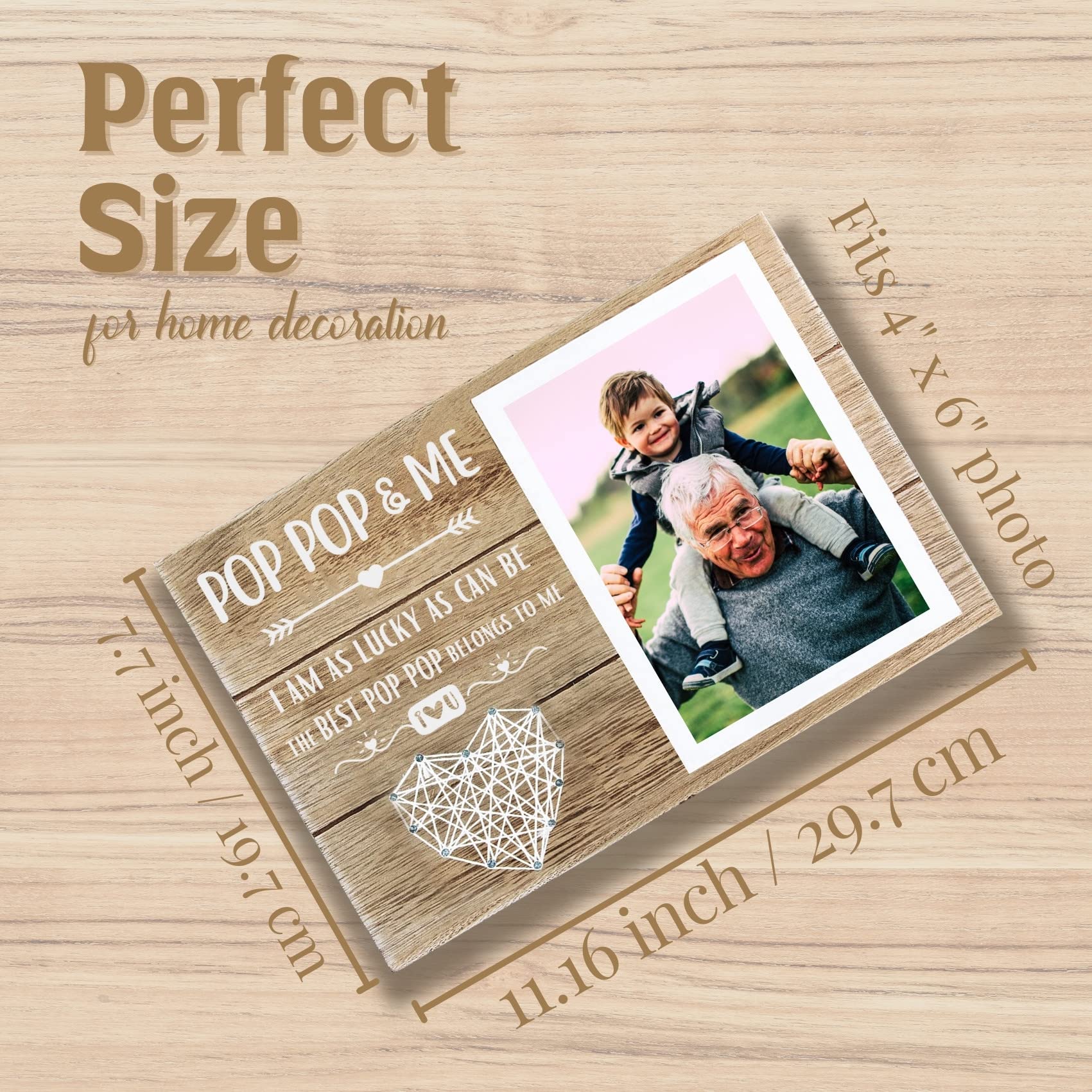 Pop Pop Gifts - Grandpa Picture Frame -4