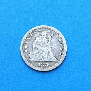 1876 CC United States Seated Liberty Quarter Dollar Coin Very Good Details - coolthings.us
