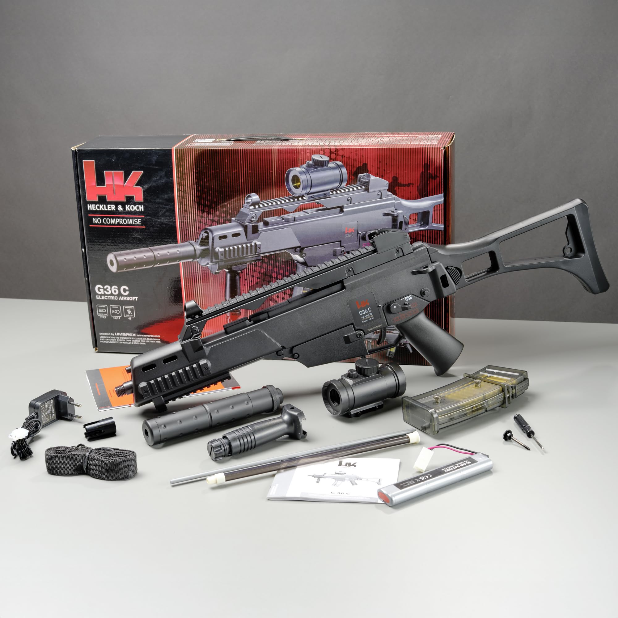 Heckler & Koch G36 Airsoft Elettrico C Max 0,5 Joule, 2,5621