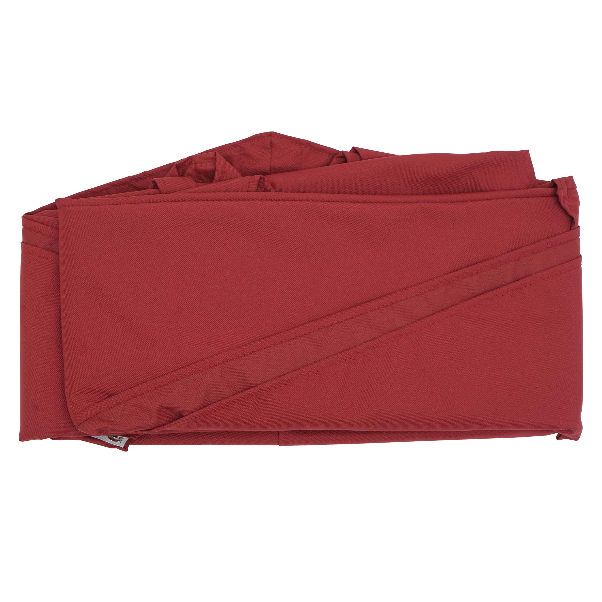 Mendler Toile de Parasol HWC-A96 8 Baleines Ø3,5m 220g/m² Polyester Bordeaux