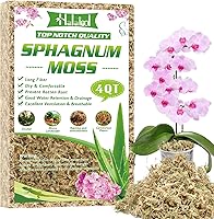Vista 1 de Halatool Musgo esfagnum prémium de 3.6 onzas para plantas de interior, mezcla para macetas de musgo de orquídea de 4 cuartos de galón, musgo