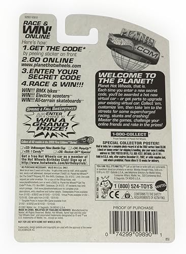 Miniatura 2 de Hot Wheels 2002-045 First Editions Volkswagen New Beetle Cup escala 164