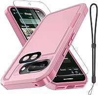 Vista 15 de RMOCR Funda para Google Pixel 8A, Cuerpo Completo Resistente Robusta a Prueba de Golpes Funda Protectora para Teléfono con Correa de Cordón