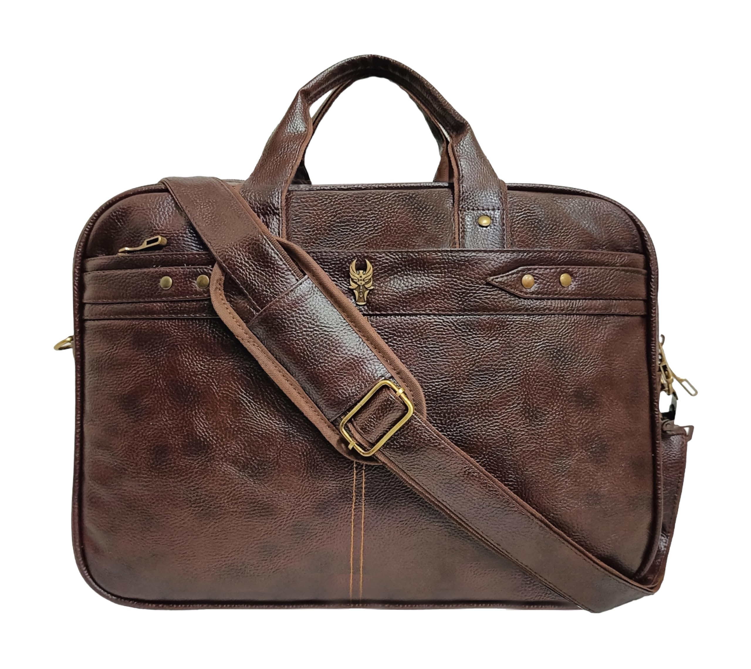 See full amazon price history chart for Krishiv Sword Men and Women Unisex Vegan Leather Messenger | Leatherette Laptop Hand Bag | Stylish Office Laptop Bags (Brown) Krishiv Sword Men and Women Unisex Vegan Leather Messenger | Leatherette Laptop Hand Bag | Stylish Office Laptop Bags (Brown) (B0B63VJMZ5) Amazon Price History, Amazon Price Tracker