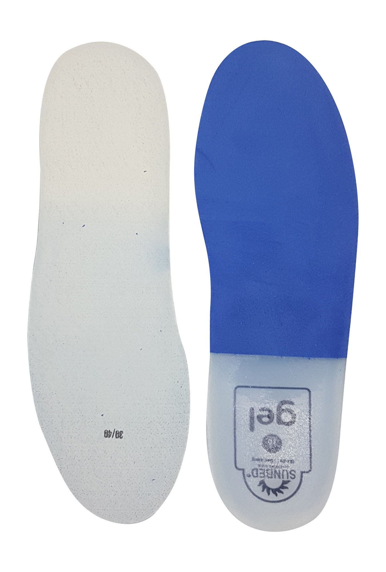 Sunbed Geleinlagen waschbar Gr.37-50 Gel Einlegesohlen