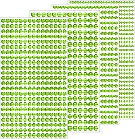 Vista 32 de 1799 piezas de pegatinas de gemas - Gemas de imitación autoadhesivas para manualidades - Con temática del Día de San Valentín, pegatinas redondas