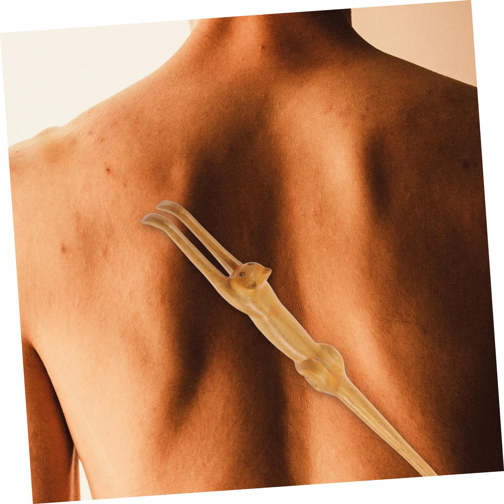 COLLBATH Rückenkratzer Aus Naturholz Mit Langem Griff Katzenkrallenform Juckreizlinderung Rückenmassagegerät Für Damen Und Herren Vielseitig Einsetzbar