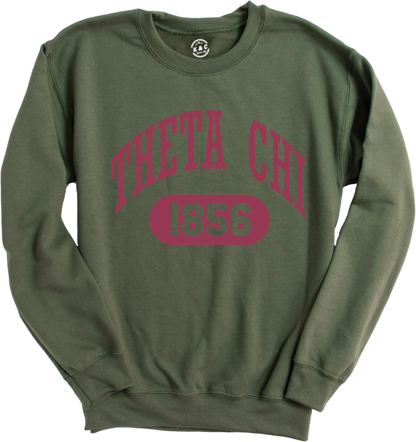 Theta Chi Sweatshirt - Theta Chi Large Athletic Fraternity Crewneck Sweatshirt