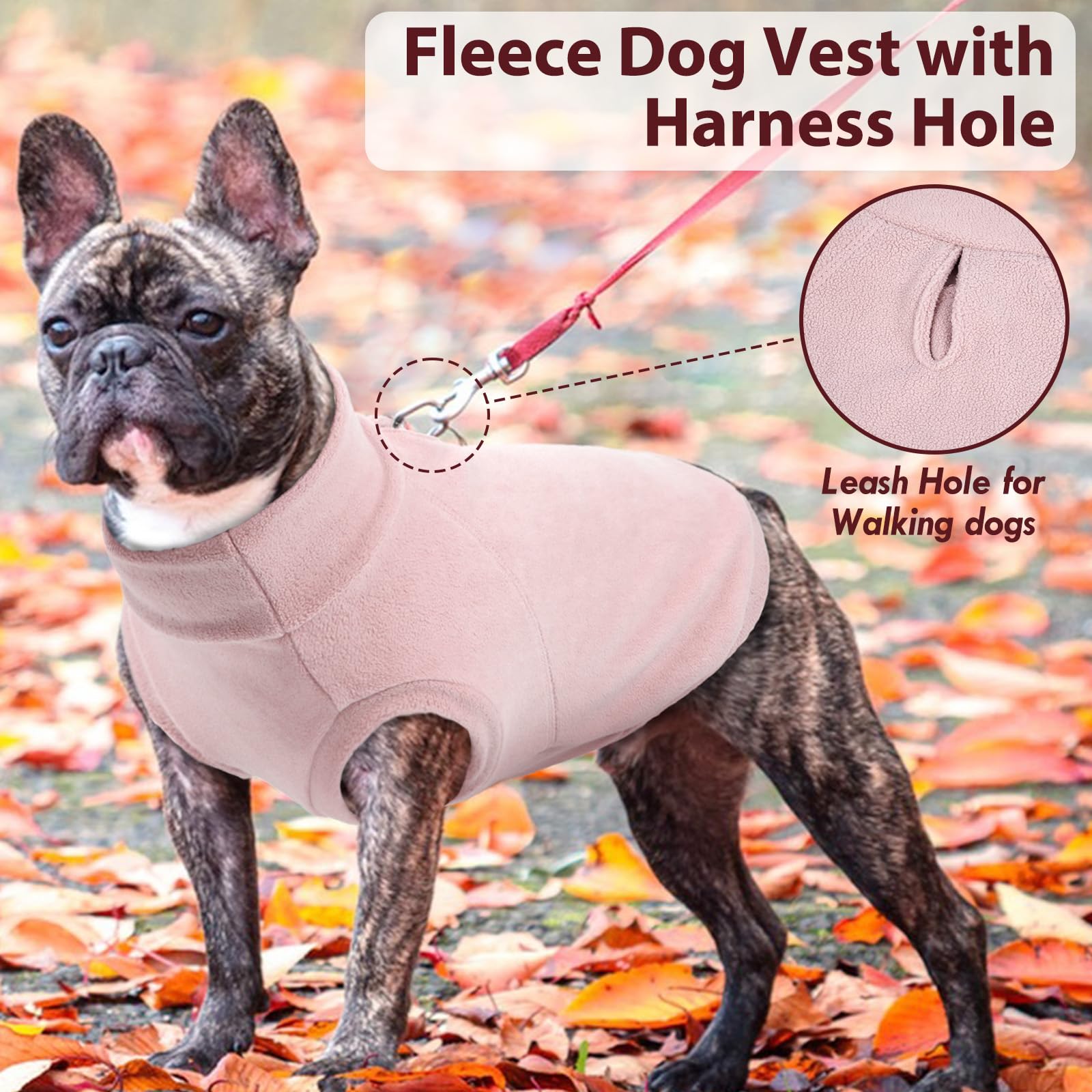Hundepullover, Winter-Fleece-Sweatshirt, dehnbare Weste, Pullover für Hunde, Kleidung, warmer Haustier-Pyjama, Weihnachten, für Meidum und große Hunde, 2 Stück