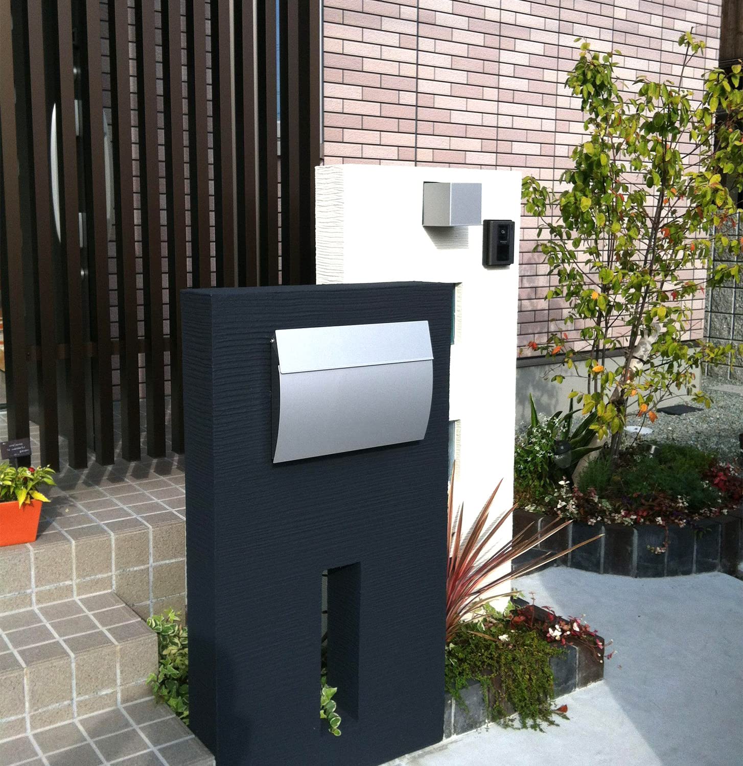 Amazon.co.jp: LEON (レオン) MB0310 郵便ポスト 埋め込み型 後ろ出し