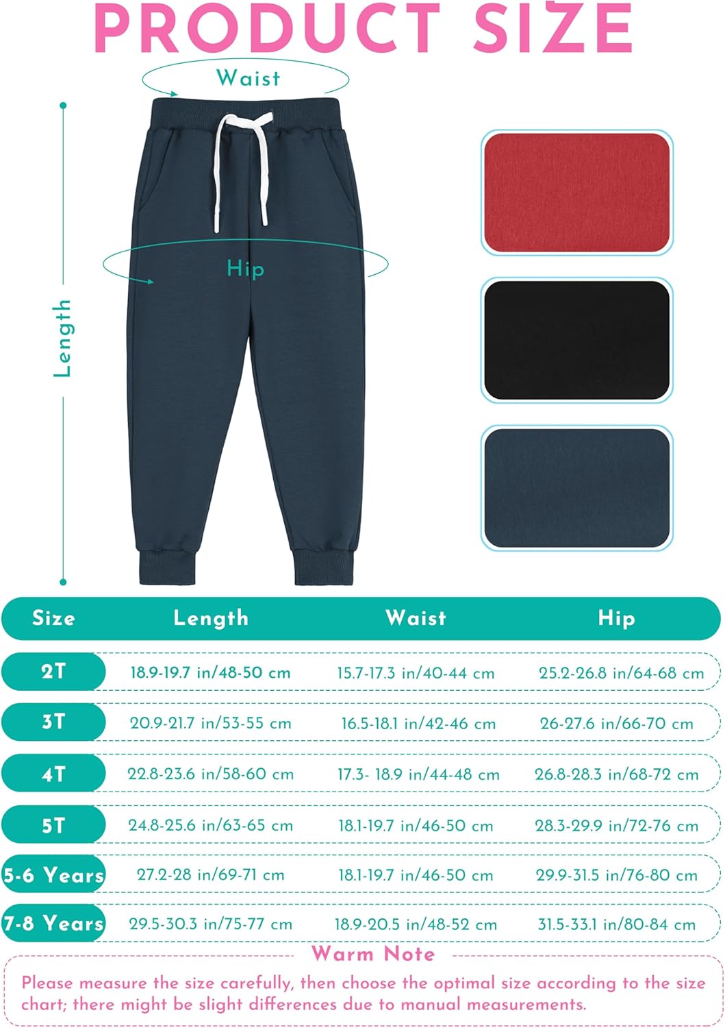 Resinta 3 Pack Toddler Boy Sweatpants Cotton Boys Athletic Joggers Pants Kids Sweats Pants with Pocket Workout Clothes - Image 4