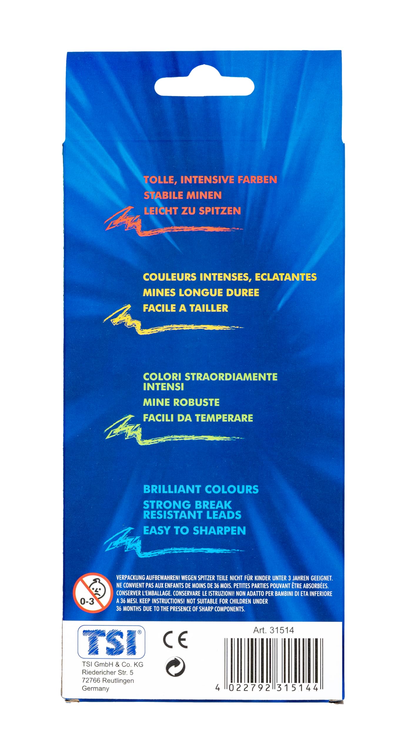 Boîte De 12 Crayons De Couleurs Luminance