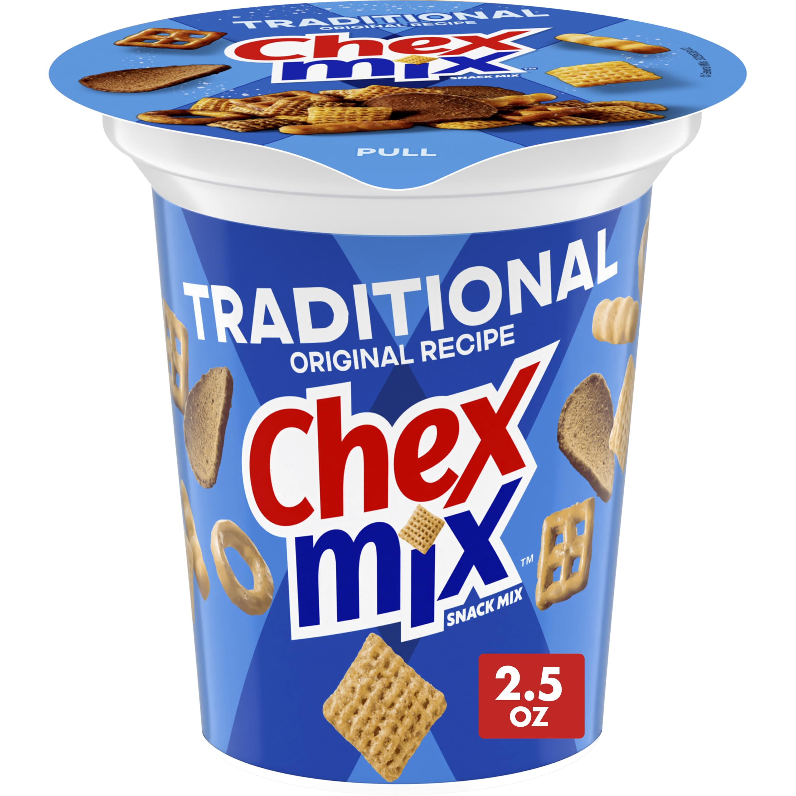 Photo 1 of **6 pack** Chex Mix Traditional Original Recipe Snack Mix, Snack Cup, 2.5 oz, 8/9/26