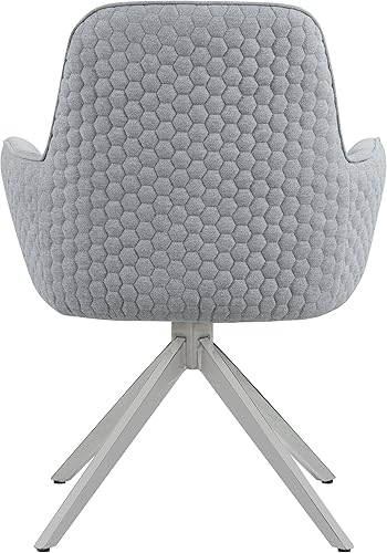 Miniatura 8 de Coaster Home Furnishings - Abby - Silla de comedor de tela - Base giratoria de 360 grados, brazos bajos y respaldo alto, asientos anchos -