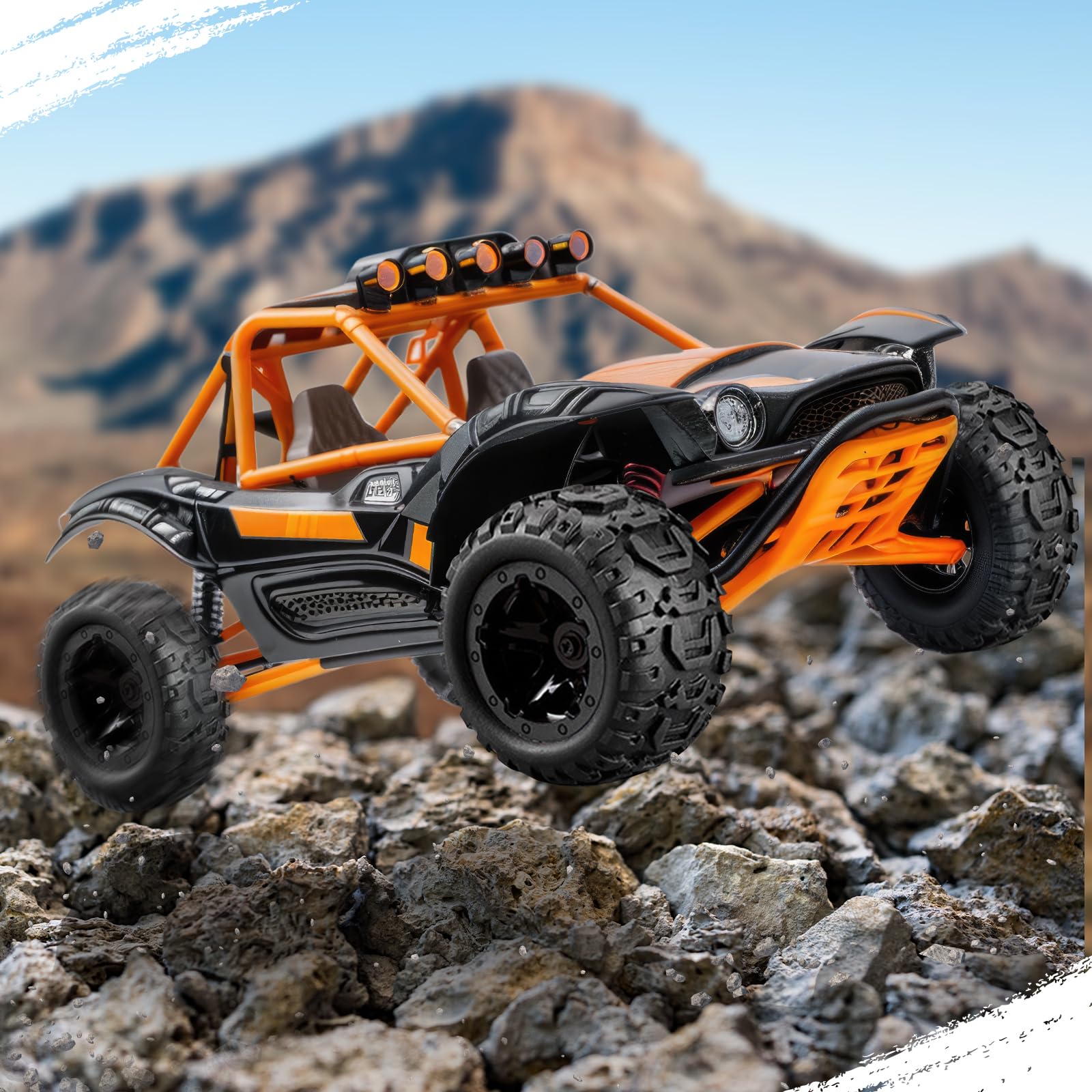 Sharplace 4X RC Autoreifen 1/16 1/12 1/14 RC Crawler Auto, Gummi Reifen, RC Car Rally Reifen, Ersatzautoteile Montage für 124018 124019 144001 124017 124016 für 16889 gebürstet bürstenlos, Schwarz