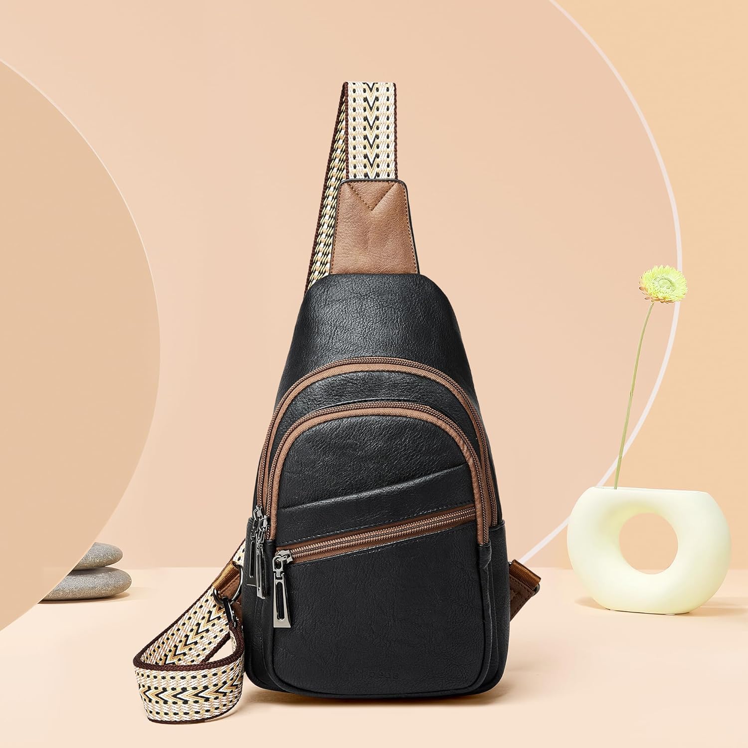 Sling Bag Crossbody Bags for Women Small Cross Body Bag Fanny Packs Chest Sling Purse for Daily Travel Leisure Sport - Image 3