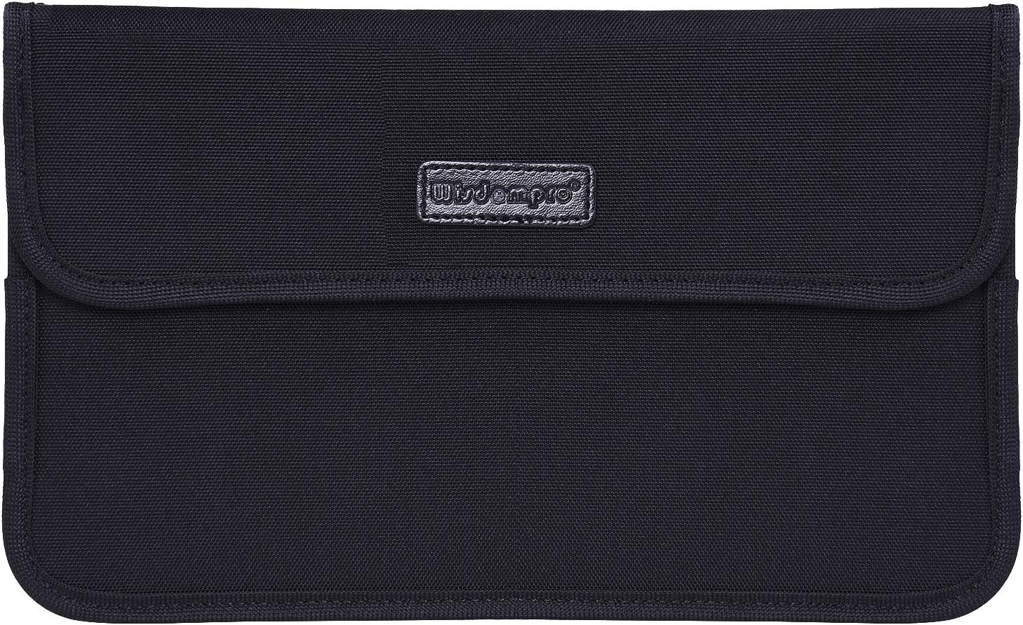 wisdompro RFID Signal Blocking Pouch, Large Faraday Bag for Cell Phones and Car Keys, Keyless Car Key Signal Blocker, Keyless Entry Protector Pouch - Black