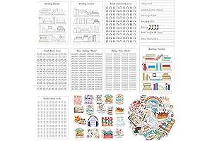 Comprehensive Reading Tracker Stickers Set: Elevate Your Literary Experience