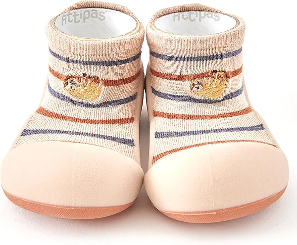 Attipas 3.5 Baby Sock Shoes for Baby Boy & Girl, Soft, Non-Slip Toddler Sock Shoes, Breathable Infant Walking Shoes, First Steps Baby Shoes, Fun Animal-Themed Designs, Easy to Put On