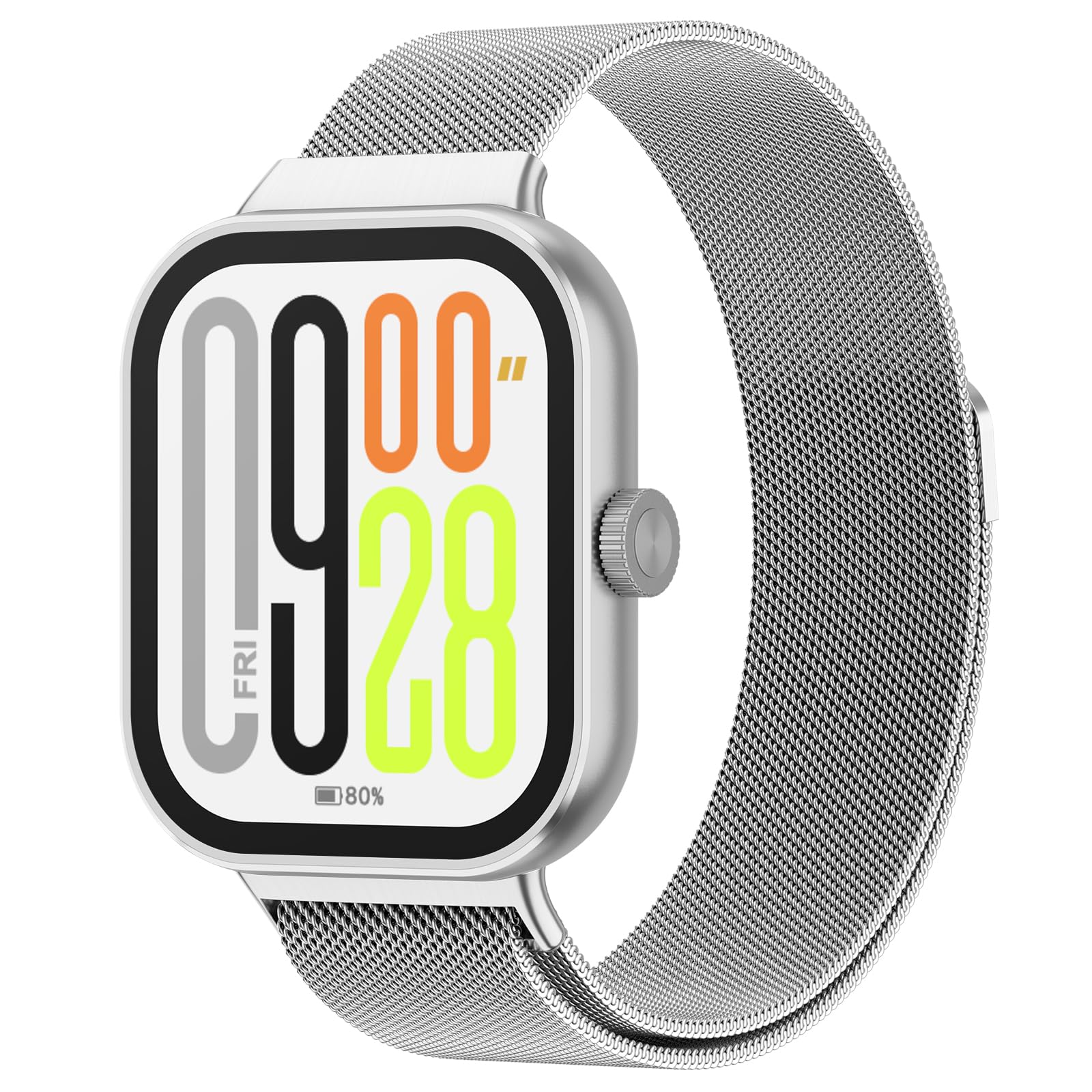 YLK Metal Correa Compatible con Xiaomi Mi Band 9 Pro/8 Pro/Xiaomi Redmi Watch 5/4 Hombre Mujer, Acero Inoxidable Ajustable, Pulseras de Repuesto