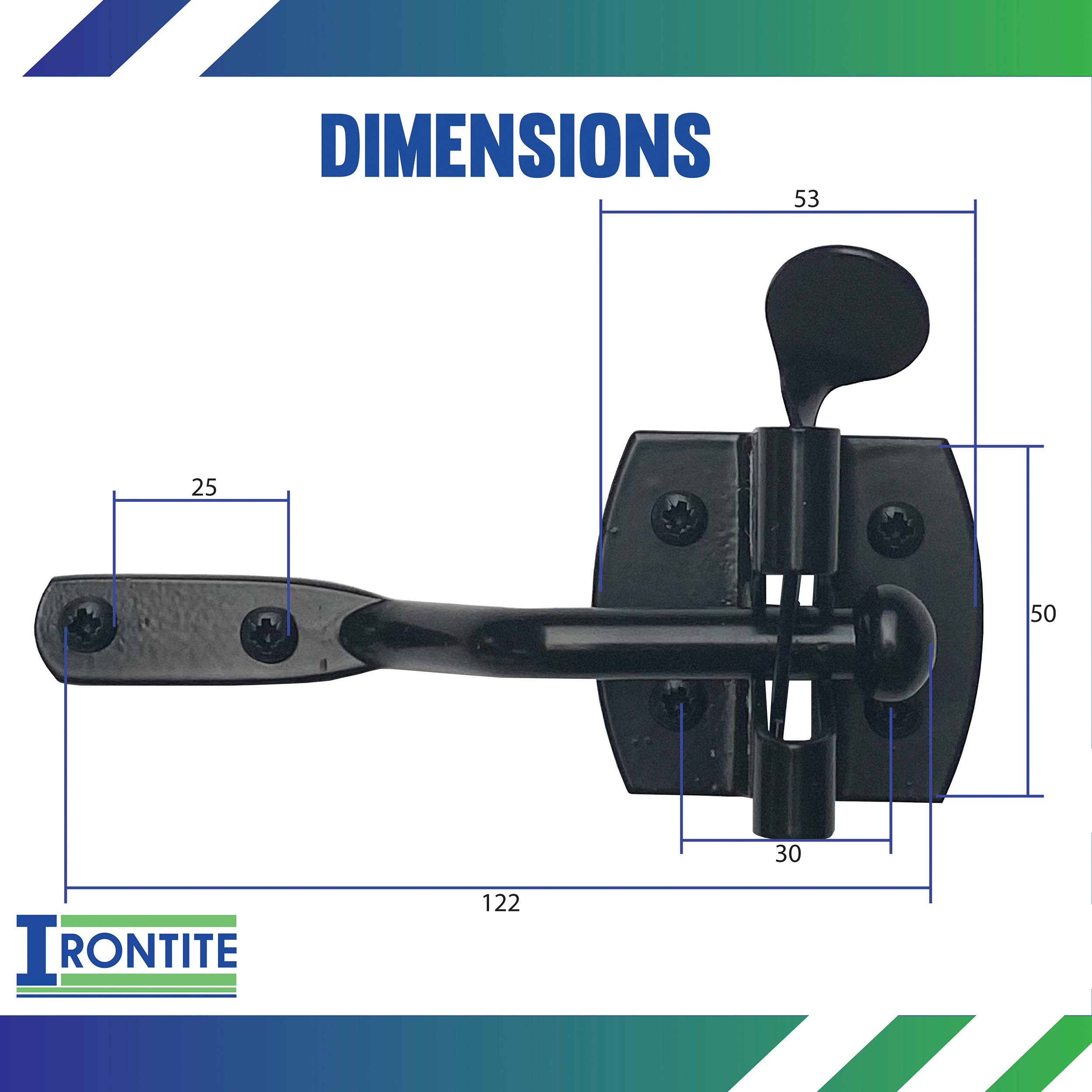 Buy IRONTITE® Auto Gate Latch, Garden Gate Latch for Wooden Gates