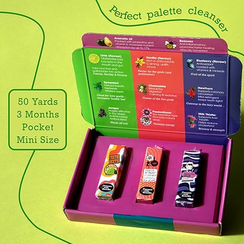 Miniatura 6 de Hilo grueso expansivo  Limpia profundamente las encías con hilo texturizado tejido, no más sangrado de encías, sabores sensibles arándano, lima y