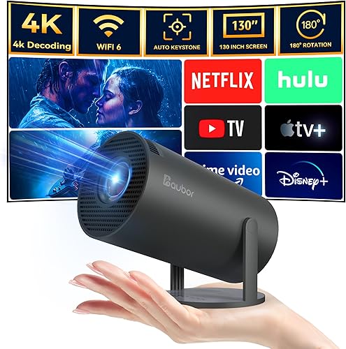 Mini proyector con Android TV 11.0, compatible con proyector portátil inteligente 1080P con WiFi 5G y Bluetooth, 10000 lúmenes, corrección disponible en Yaxa Guatemala