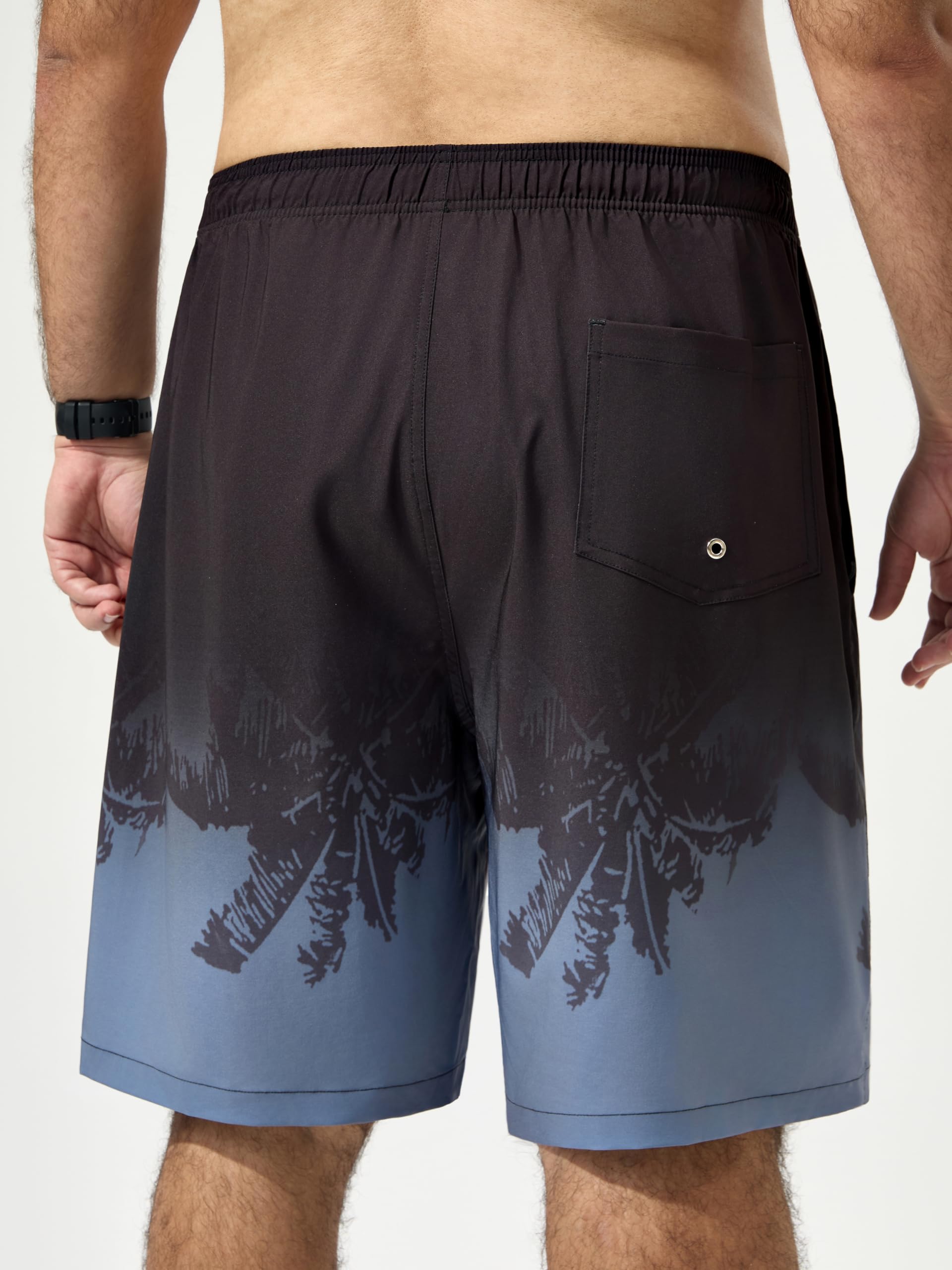Arcweg Große und große Herren-Badehose, 22,9 cm, Übergröße, schnell trocknend, mit Netzfutter und Reißverschlusstaschen, Größe 1 x 6 x