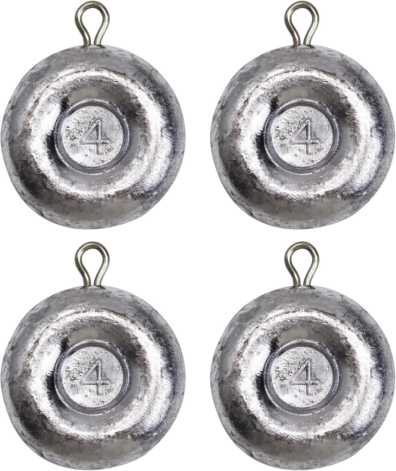 Disc Sinkers Lead Coin Weights Flat Round Sinker for Surf Drifting River Trolling Catfishing Fishing Pancake Sinkers and Weights 3/4oz - 8oz