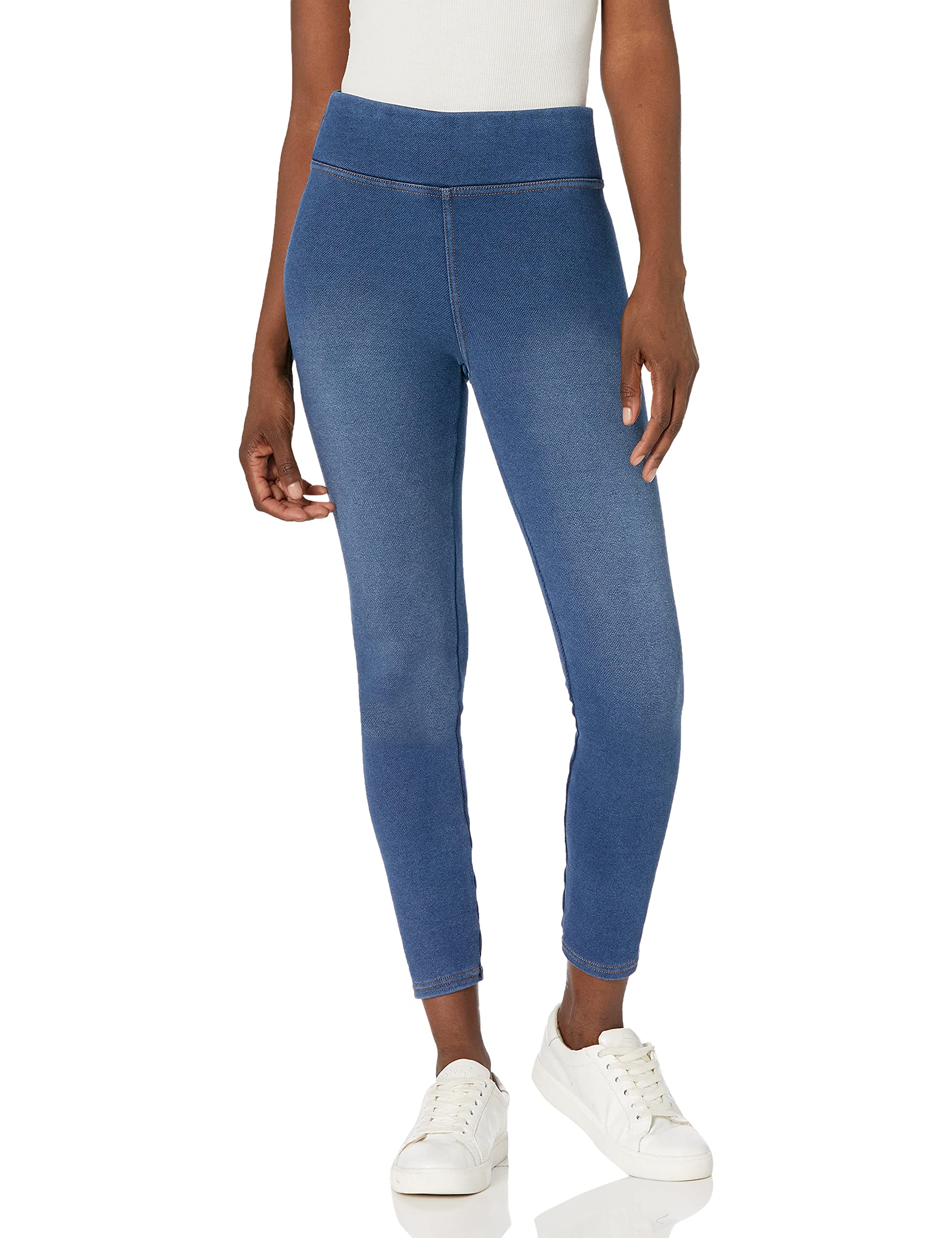 HUE Women’s Plush Lined Warm & Cozy Denim Leggings