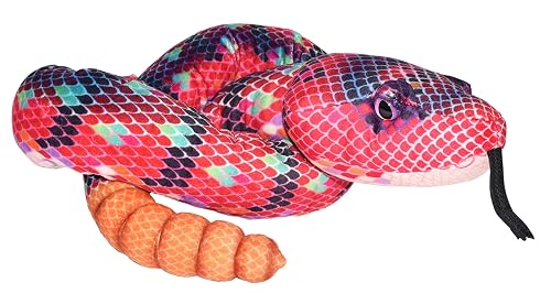 WILD REPUBLIC - Peluche 137 cm Serpiente fantasía roja Wild Republic