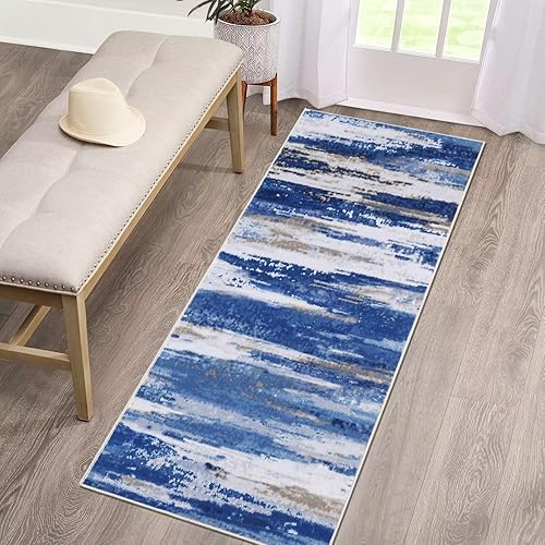 Vista 2 de Fashionwu Alfombra de interior de 2 x 6 pies, lavable, antideslizante, perfecta para pasillo, entrada, sala de estar, comedor, dormitorio, oficina