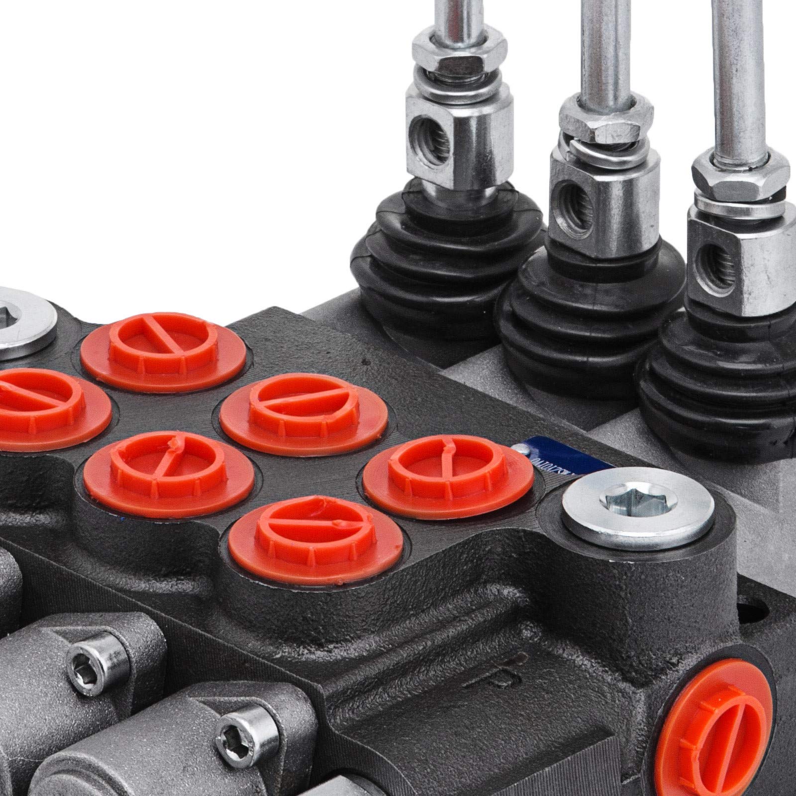 VEVOR Válvula de Control Direccional Hidráulica 11 gpm 3 Bobina, Válvula de Descarga Hidráulica Cilindro de Doble Efecto, Válvula Direccional Hidráulica Múltiples Medios de Control, Tractores