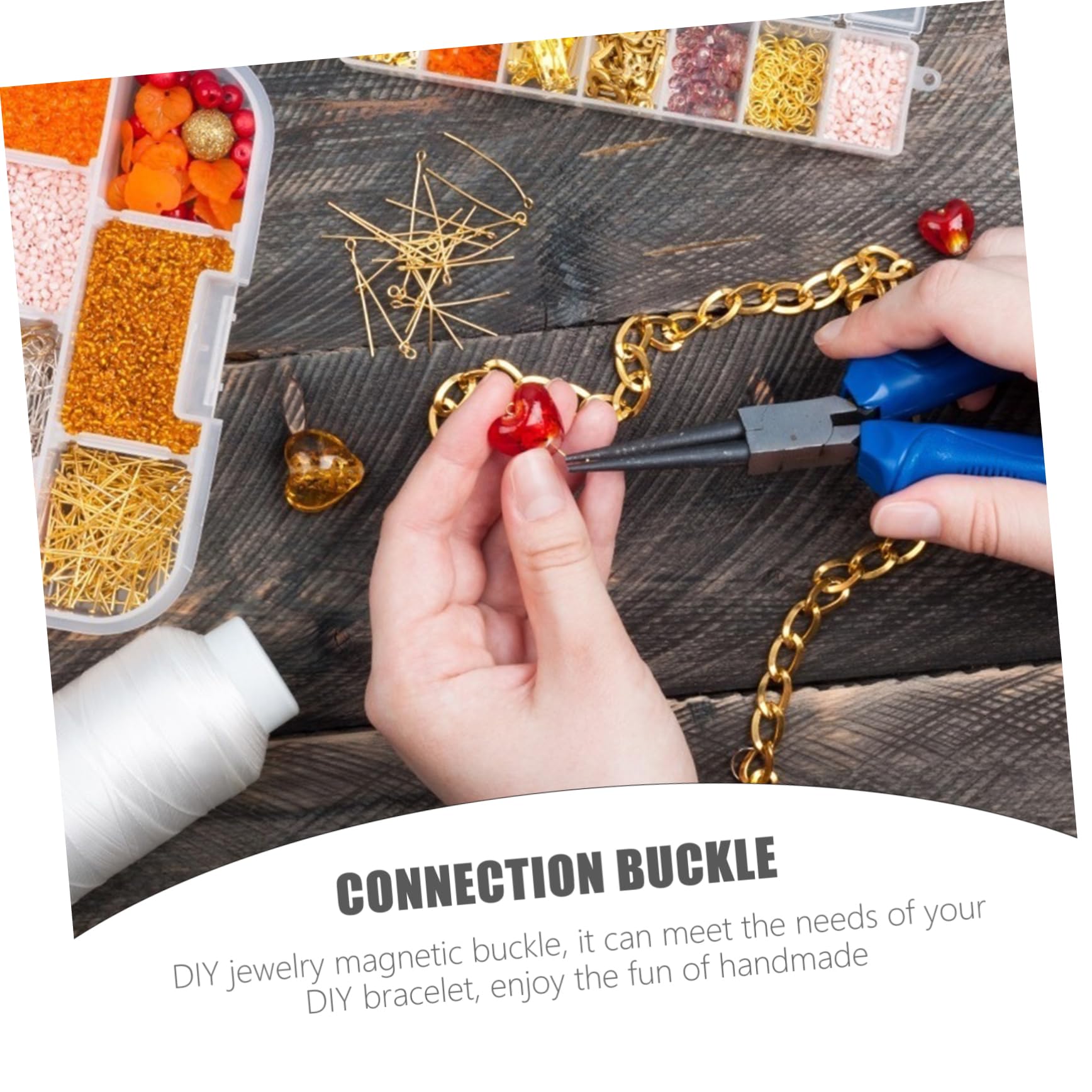ARTIBETTER 30stücke Herzform Magnetverschluss Für Schmuck Schmuckverschlüsse Für Armbänder Und Langlebigem Für Einfache Handhabung Und Stilvolle Designs