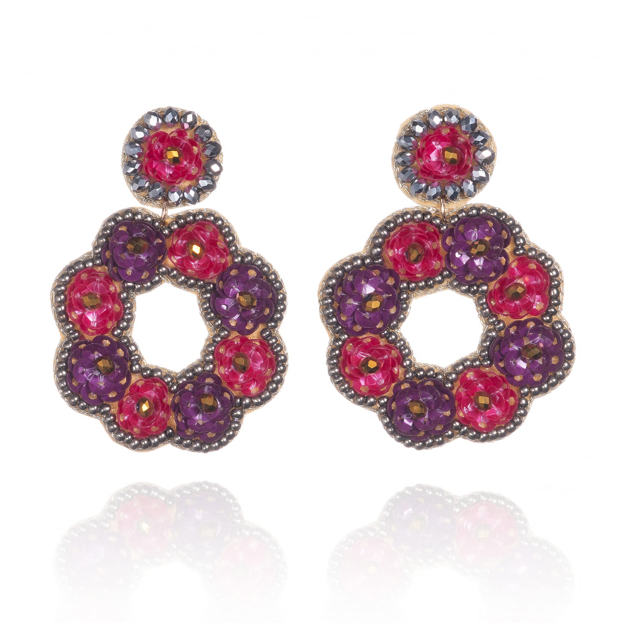 Boucles D'oreilles Vintage En Forme De Disque ... U2013 Grandado