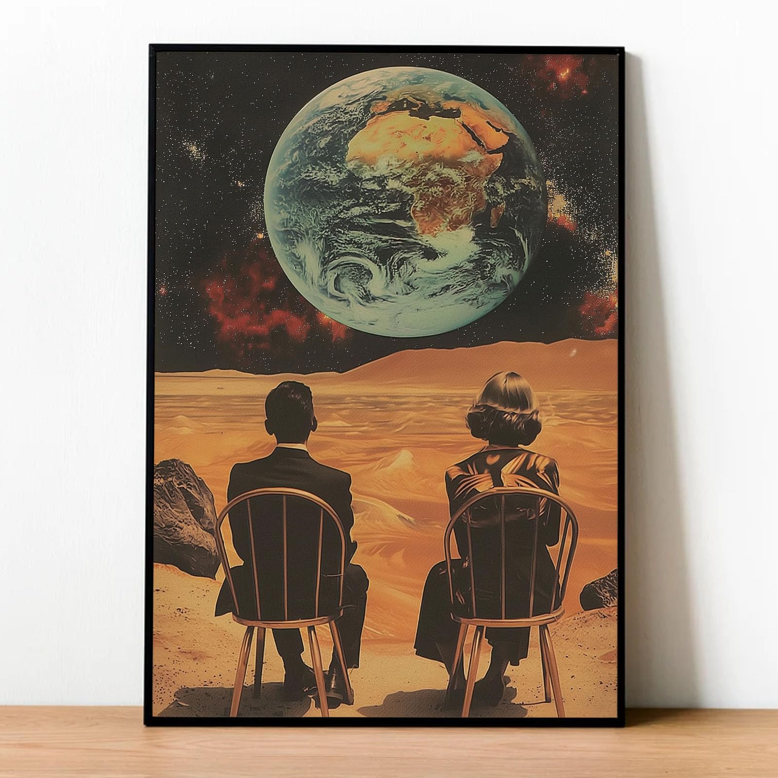 Amazon.com: Vintage Space Wall Art Futuristic Vintage Surreal Art