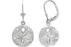 Sterling Silver Sand Dollar Earrings: Embrace the Ocean's Charm