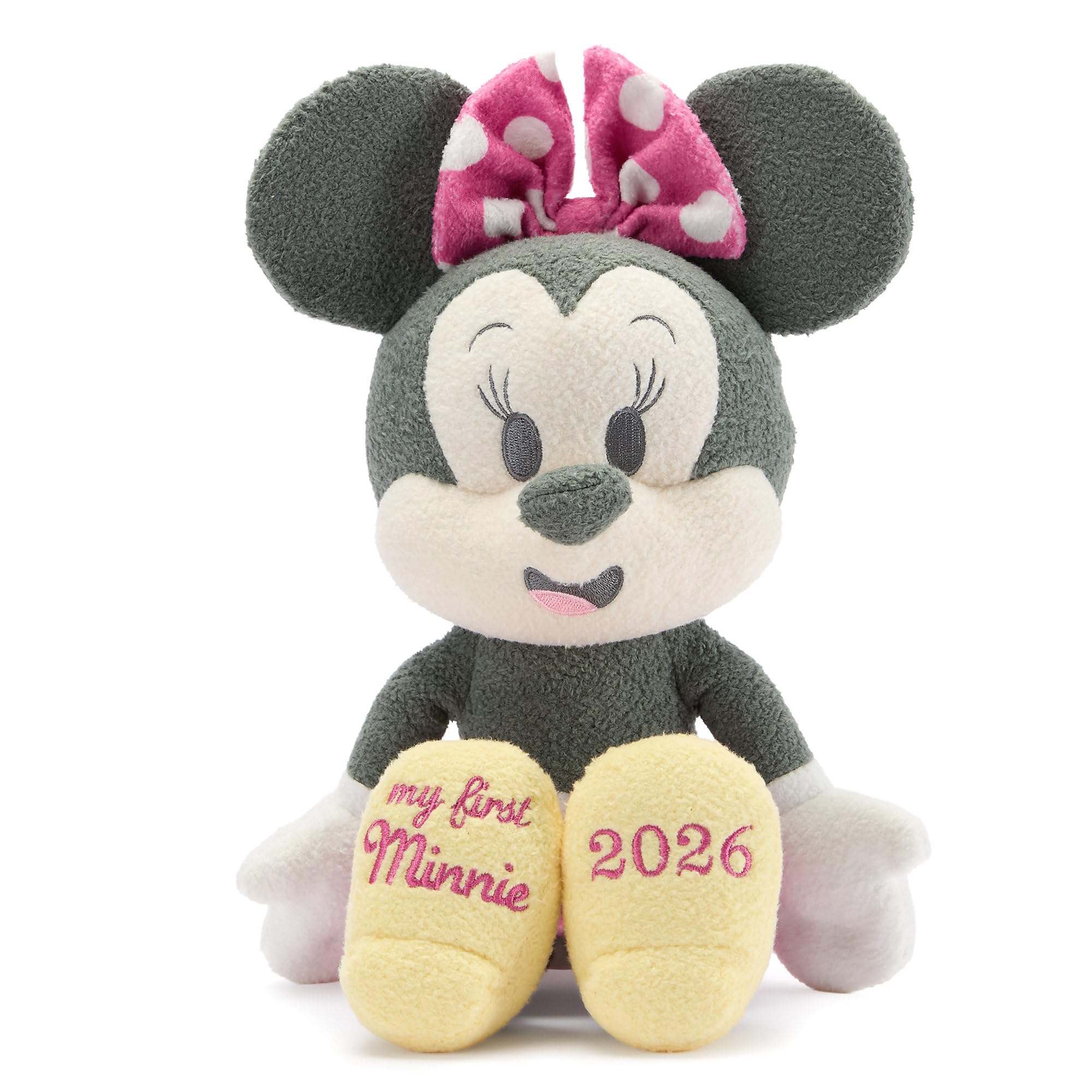 Disney Store Official My First Minnie 2026 Plush - 13" Minnie Mouse Plushy - Stuffed Animals for Babies with Pastel Colors & Embroidered Features -