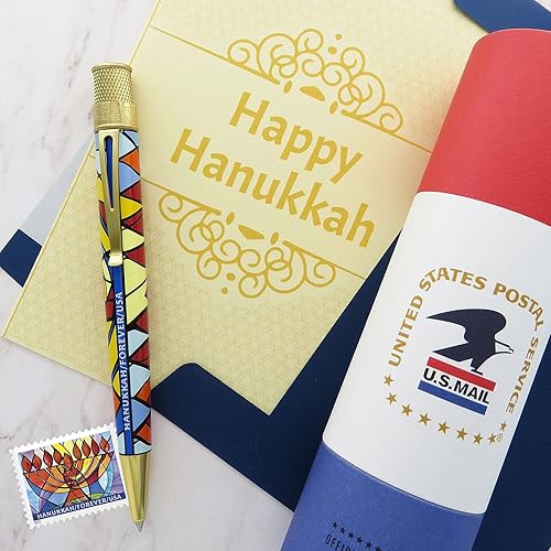 Miniatura 3 de Retro 51 Tornado Popper Edición Limitada USPS Hanukkah Stamp Rollerball Pen