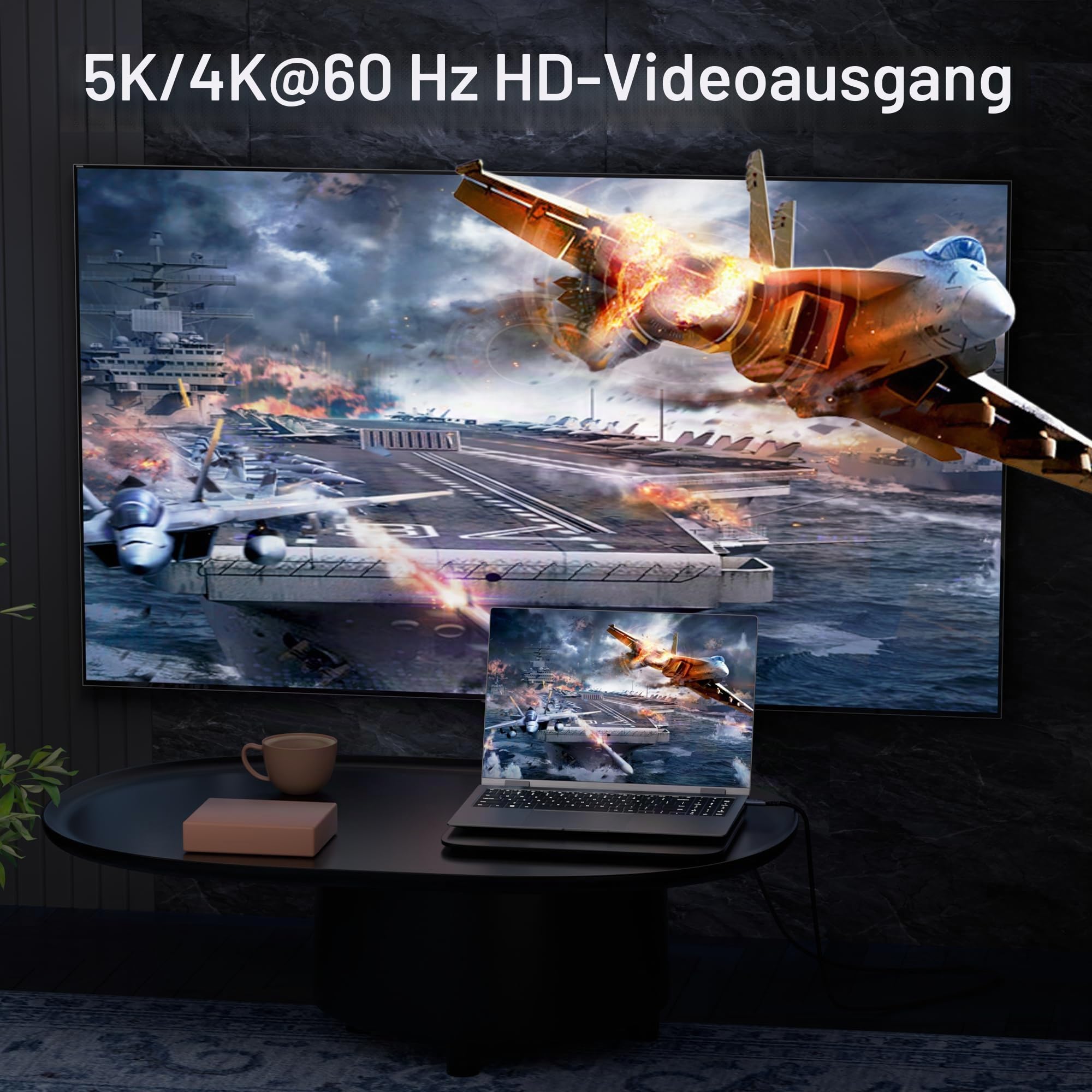 USB C Kabel auf USB C 6M, USB 3.2 Gen2 Typ C ladekabel, 20 Gbps Datenübertragung, 100W 20V/5A Schnellladekabel,4K @ 60Hz Videoübertragung Kompatibel für thunderbolt 4/3