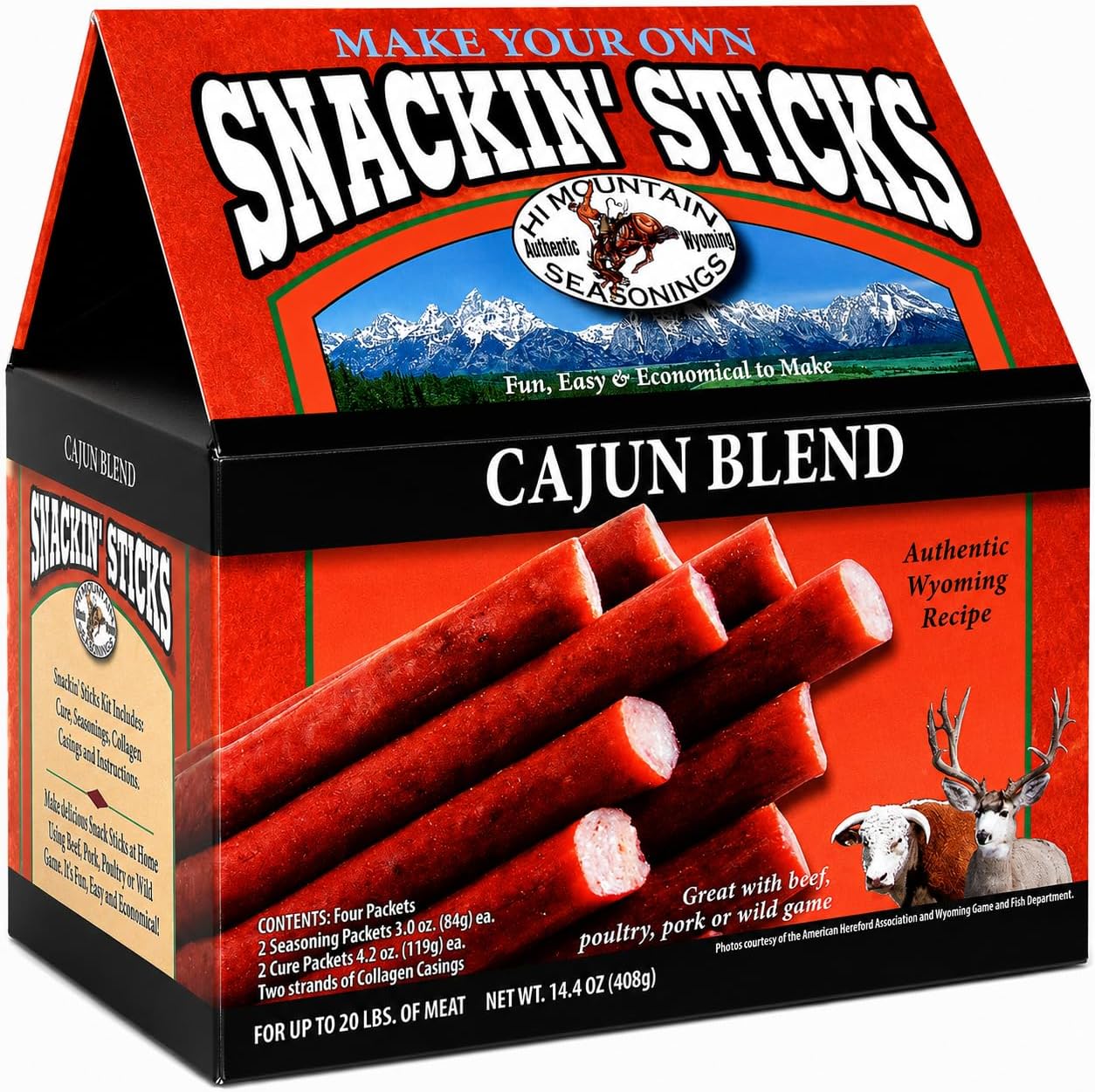 Snack Stick Seasoning Kit | CAJUN | Makes 20 lbs