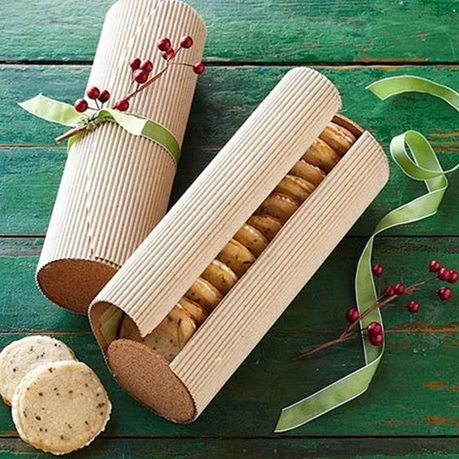 Lot de 2 rouleaux de carton ondulé unilatéral, 30 cm x 5 m, pour bricolage, emballage cadeau, expédition, bricolage, 2 couleurs